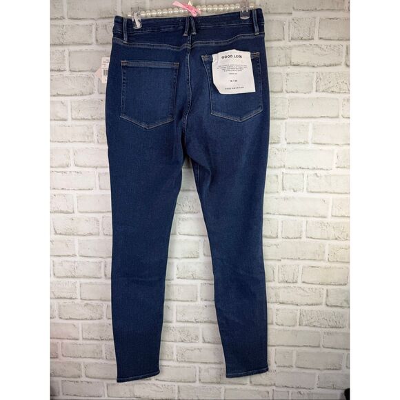Good American Good Legs Crossover Jeans New Size 14/32 Skinny